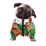 Hawaiian Tiki Print Dog Zip Up Jacket