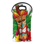 Hawaiian Tiki Print Double Neoprene Wine Tote