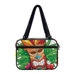 Hawaiian Tiki Print Double Strap Bible Bag