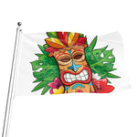 Hawaiian Tiki Print Flag