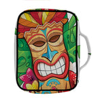 Hawaiian Tiki Print Front Pocket Bible Bag