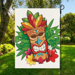 Hawaiian Tiki Print Garden Flag