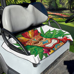 Hawaiian Tiki Print Golf Cart Seat Cover
