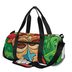 Hawaiian Tiki Print Gym Bag