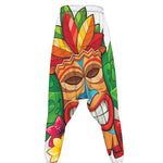Hawaiian Tiki Print Hammer Pants