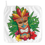 Hawaiian Tiki Print Hand Towel