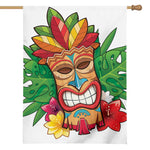 Hawaiian Tiki Print House Flag