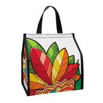 Hawaiian Tiki Print Insulated Lunch Tote