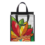 Hawaiian Tiki Print Insulated Lunch Tote