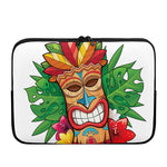 Hawaiian Tiki Print Laptop Sleeve