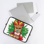 Hawaiian Tiki Print Laptop Sleeve