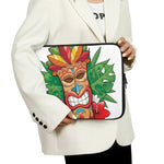 Hawaiian Tiki Print Laptop Sleeve
