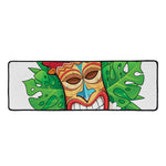 Hawaiian Tiki Print Long Kitchen Mat