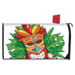 Hawaiian Tiki Print Mailbox Cover