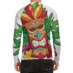 Hawaiian Tiki Print Men's Long Sleeve Rash Guard