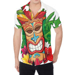 Hawaiian Tiki Print Men's Shirt