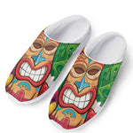 Hawaiian Tiki Print Mesh Casual Shoes