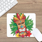 Hawaiian Tiki Print Mouse Pad