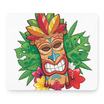 Hawaiian Tiki Print Mouse Pad