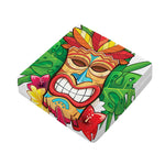 Hawaiian Tiki Print Outdoor Seat Cushion Cover