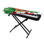 Hawaiian Tiki Print Piano Keyboard Cover