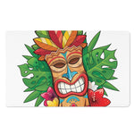 Hawaiian Tiki Print Polyester Doormat