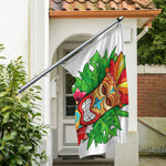Hawaiian Tiki Print Polyester Flag