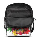 Hawaiian Tiki Print Rectangular Crossbody Bag