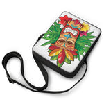 Hawaiian Tiki Print Rectangular Crossbody Bag
