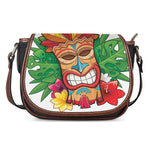 Hawaiian Tiki Print Saddle Bag