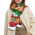 Hawaiian Tiki Print Scarf