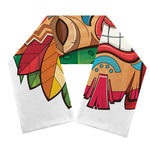 Hawaiian Tiki Print Scarf