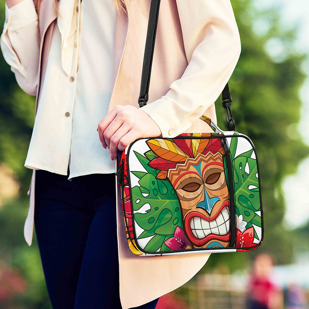 Hawaiian Tiki Print Shoulder Strap Bible Bag