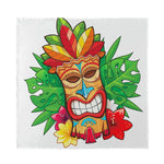 Hawaiian Tiki Print Silk Bandana