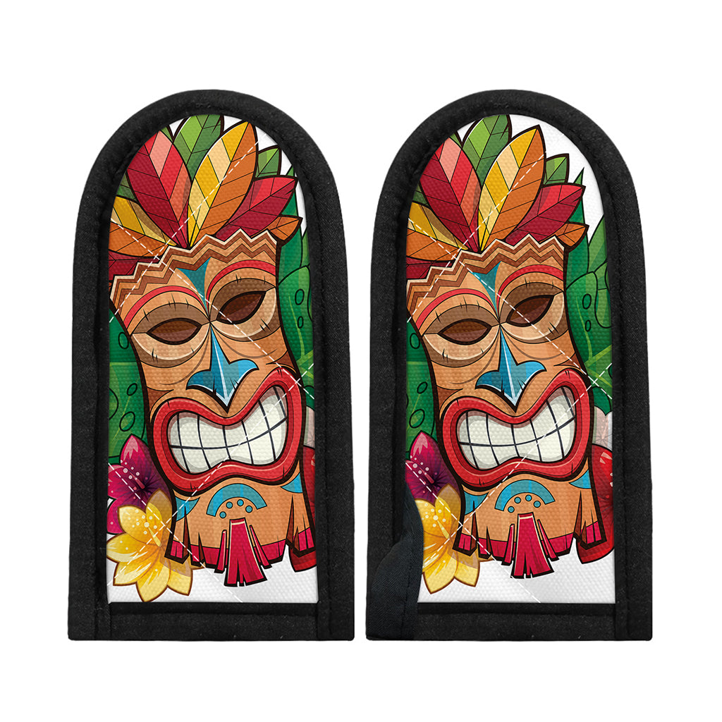 Hawaiian Tiki Print Skillet Handle Cover
