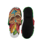 Hawaiian Tiki Print Slippers