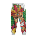 Hawaiian Tiki Print Sweatpants