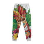 Hawaiian Tiki Print Sweatpants