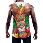 Hawaiian Tiki Print Training Tank Top