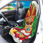 Hawaiian Tiki Print Waterproof Car Seat Cover