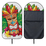 Hawaiian Tiki Print Waterproof Car Seat Cover