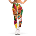 Hawaiian Tiki Print Women's Leggings