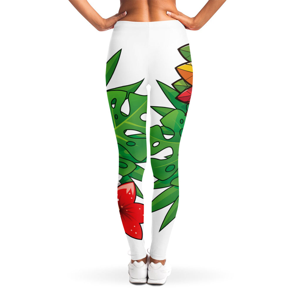 Hawaiian Tiki Print Women's Leggings