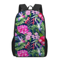 Hawaiian Tropical Birds Pattern Print 17 Inch Backpack