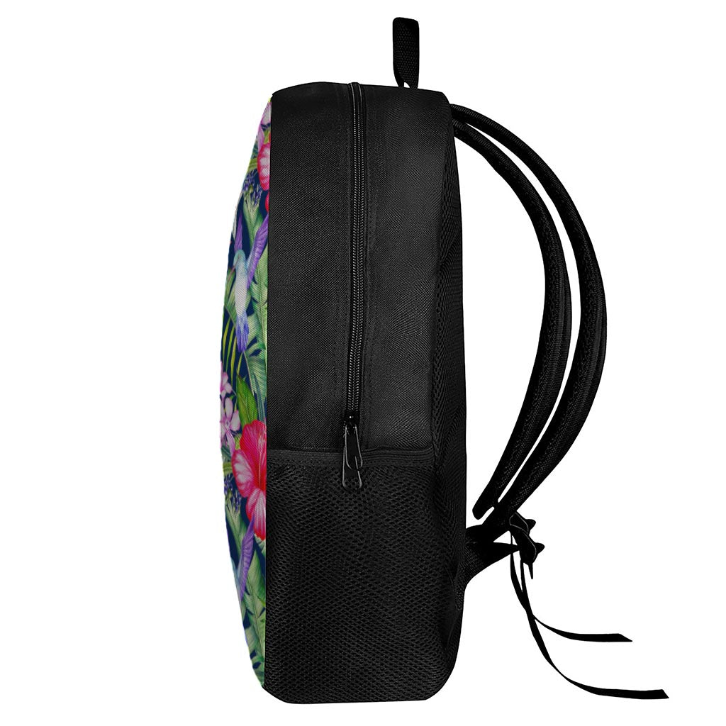 Hawaiian Tropical Birds Pattern Print 17 Inch Backpack