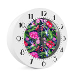 Hawaiian Tropical Birds Pattern Print Alarm Clock