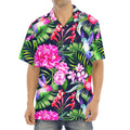 Hawaiian Tropical Birds Pattern Print Aloha Shirt