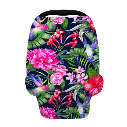 Hawaiian Tropical Birds Pattern Print Baby Seat Cover