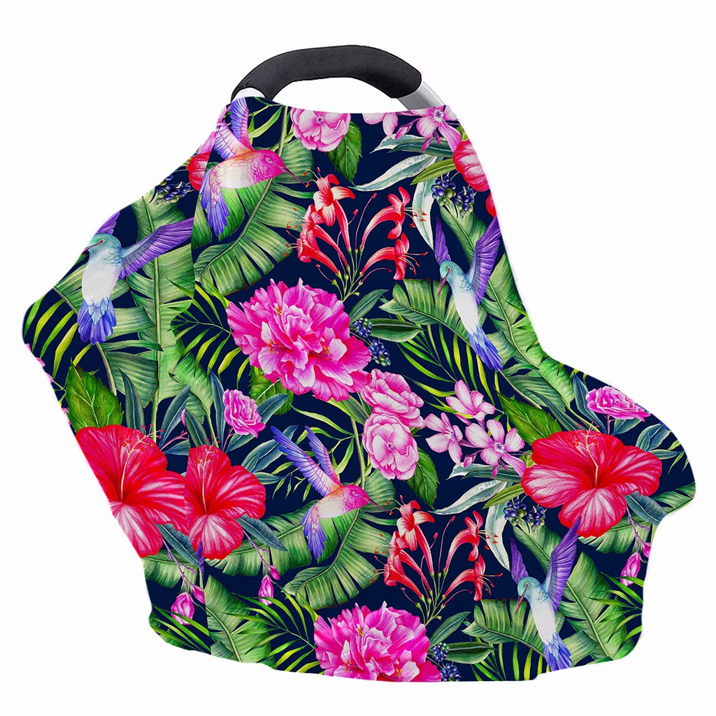 Hawaiian Tropical Birds Pattern Print Baby Seat Cover