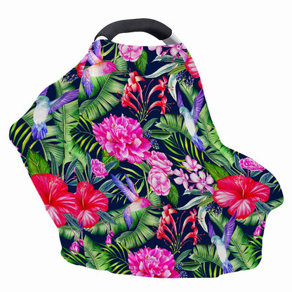 Hawaiian Tropical Birds Pattern Print Baby Seat Cover